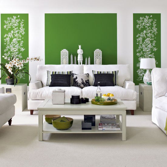 green and white walls {Emerald}