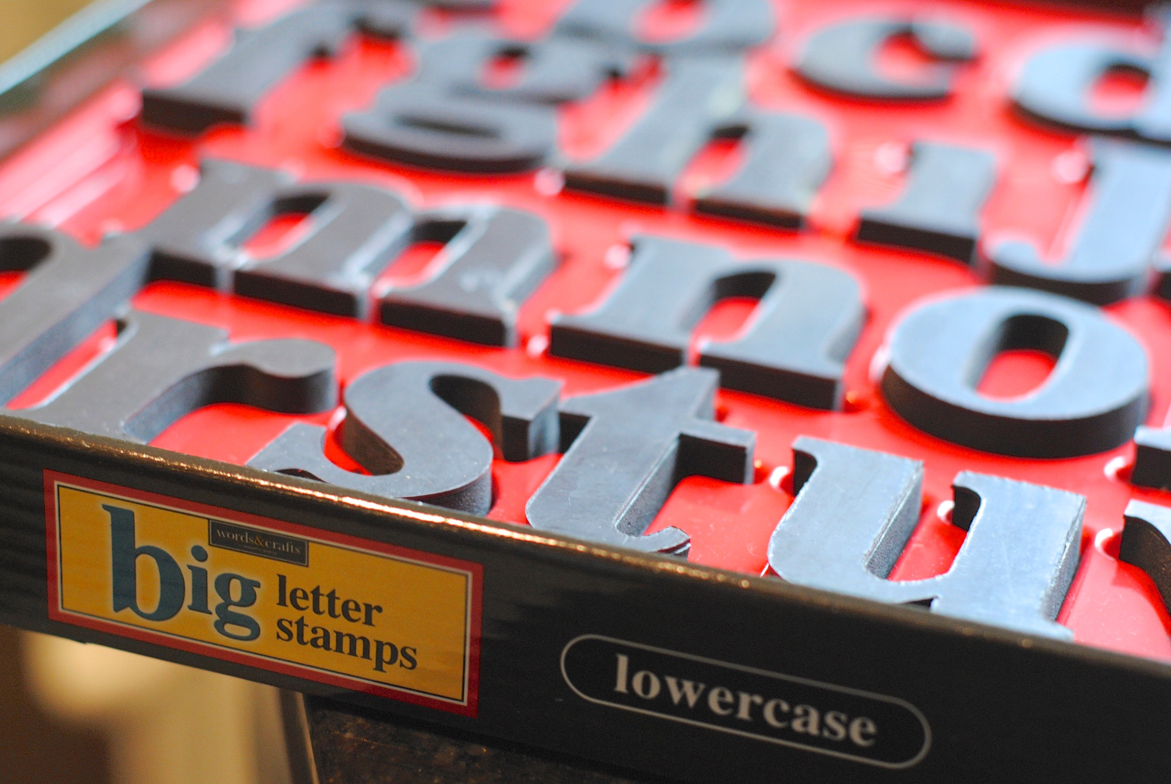 BEST alphabet letter rubber stamps