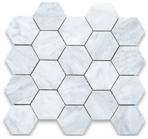 hexagon marble tiles {dream kitchen}