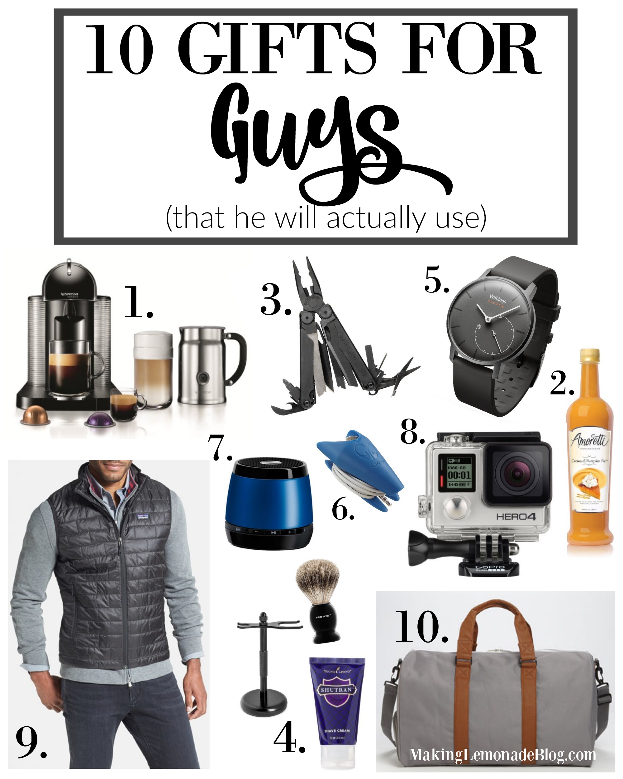 10 Best Gifts for Guys (That He’ll Actually Use) Making Lemonade