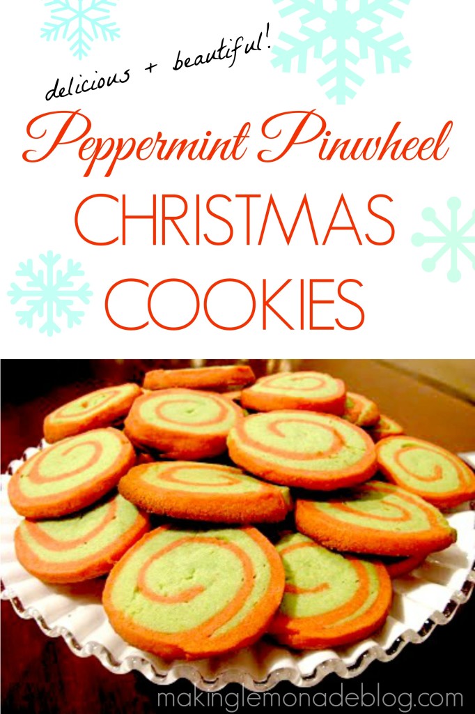 Peppermint Pinwheel Christmas Cookies