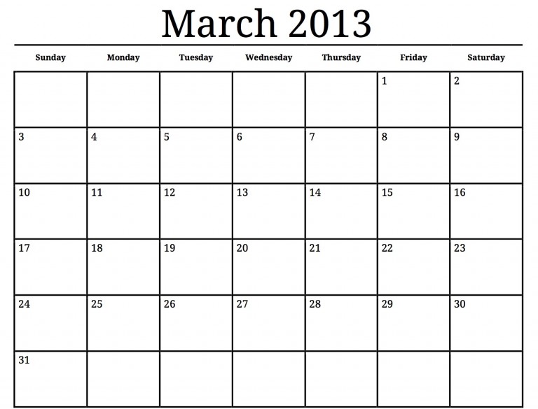 Spring Cleaning Calendar JUST FOR YOU