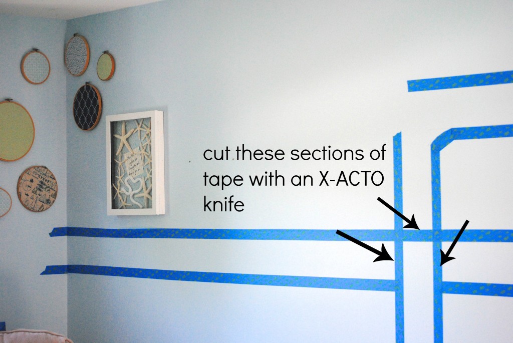 painting stripes on wall