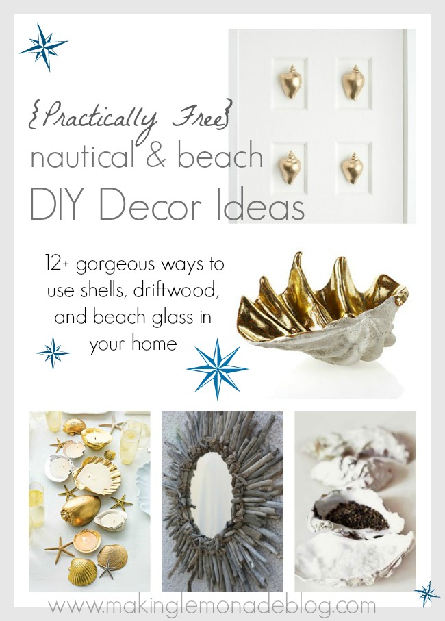 Practically Free Nautical & Beach DIY Decor Ideas