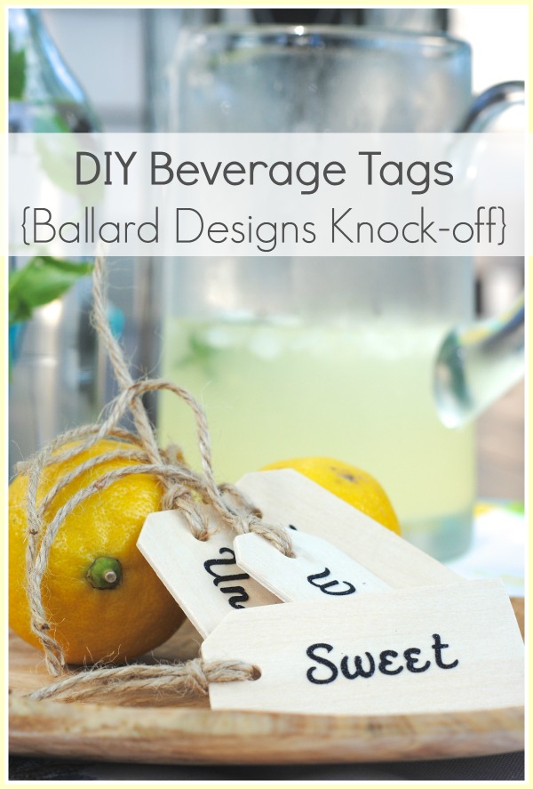 DIY Beverage Tags {homemade gift idea}