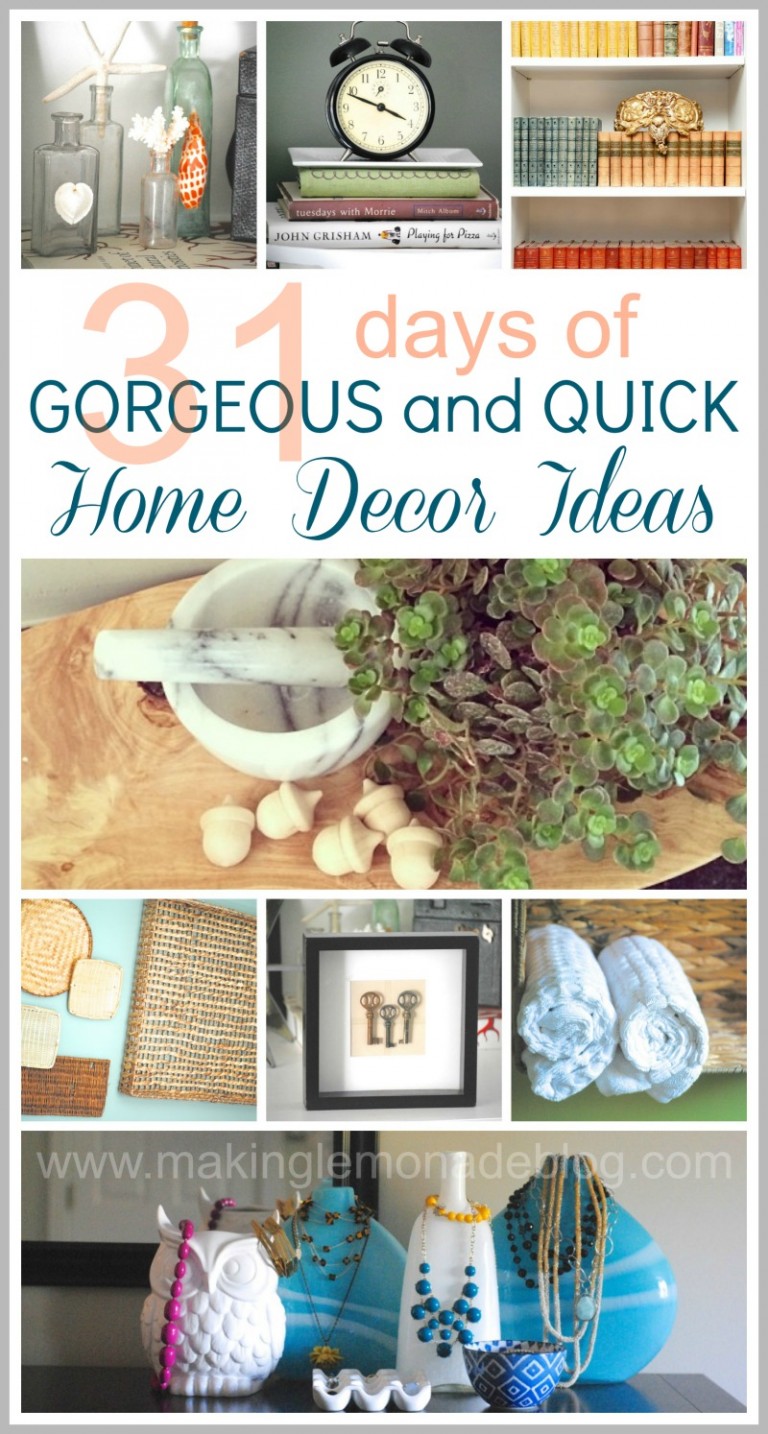 31+ Easy Decorating Ideas {WrapUp and Link Party}