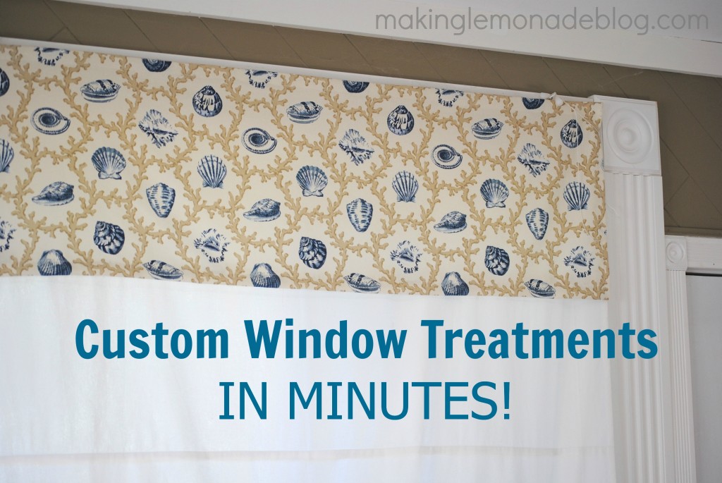 Custom window treatment in minutes