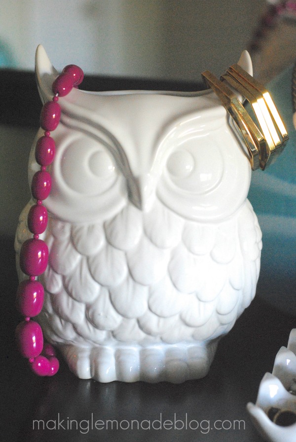 Jewelry Organization + Storage Idea: display jewelry on vases!