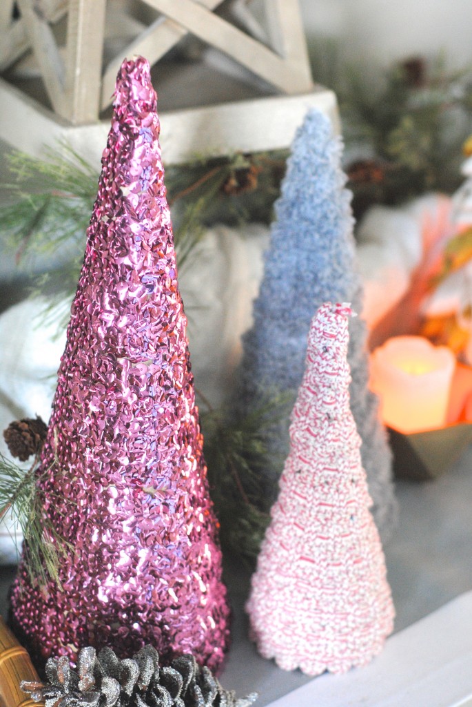 Easy Christmas Craft Ideas: Ribbon Trees