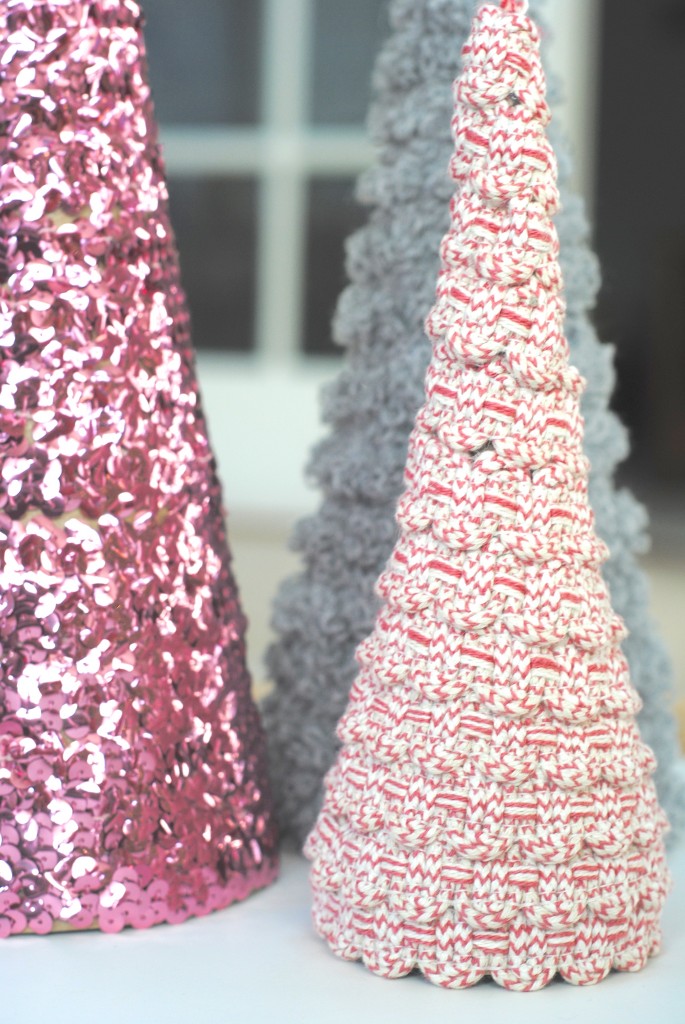 Easy Christmas Craft Ideas: Ribbon Trees