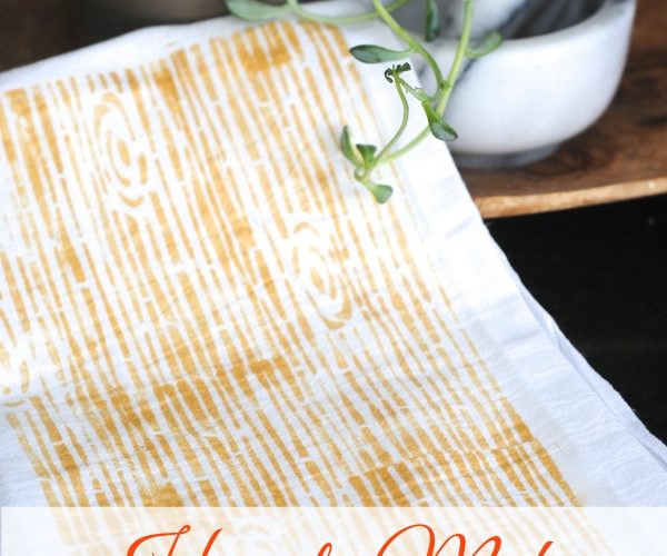 Stenciled Woodgrain Tea Towels Diy Kitchen Decor Making Lemonade