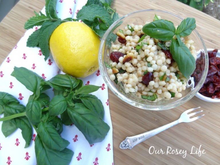 Couscous Salad Recipe with Cranberries & Lemons (Summer Salad Series)