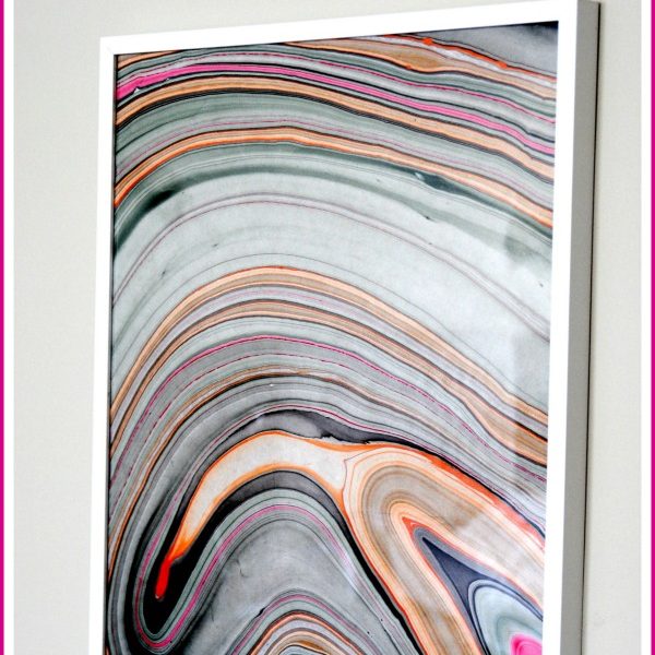 Clever Wall Art Idea: Frame Handmade Paper for a High-End DIY look! #diy #art makinglemonadeblog.com
