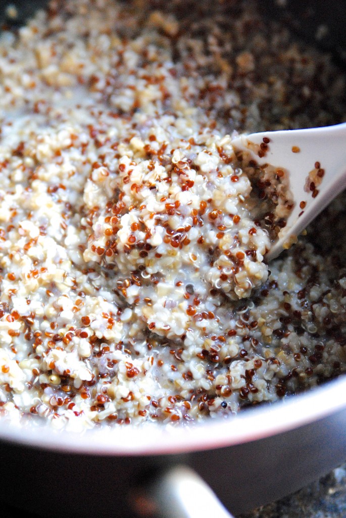 Breakfast Oatmeal with Quinoa-- delicious, gluten-free, and healthy too!