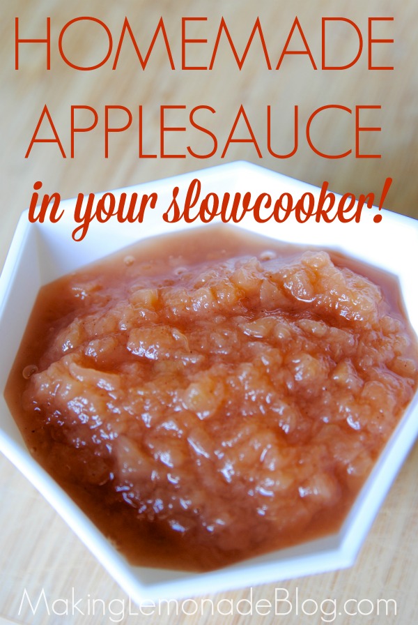 Easy Homemade Applesauce Recipe (in your Slowcooker!)