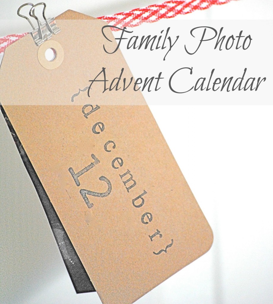 Family photo Advent calendar