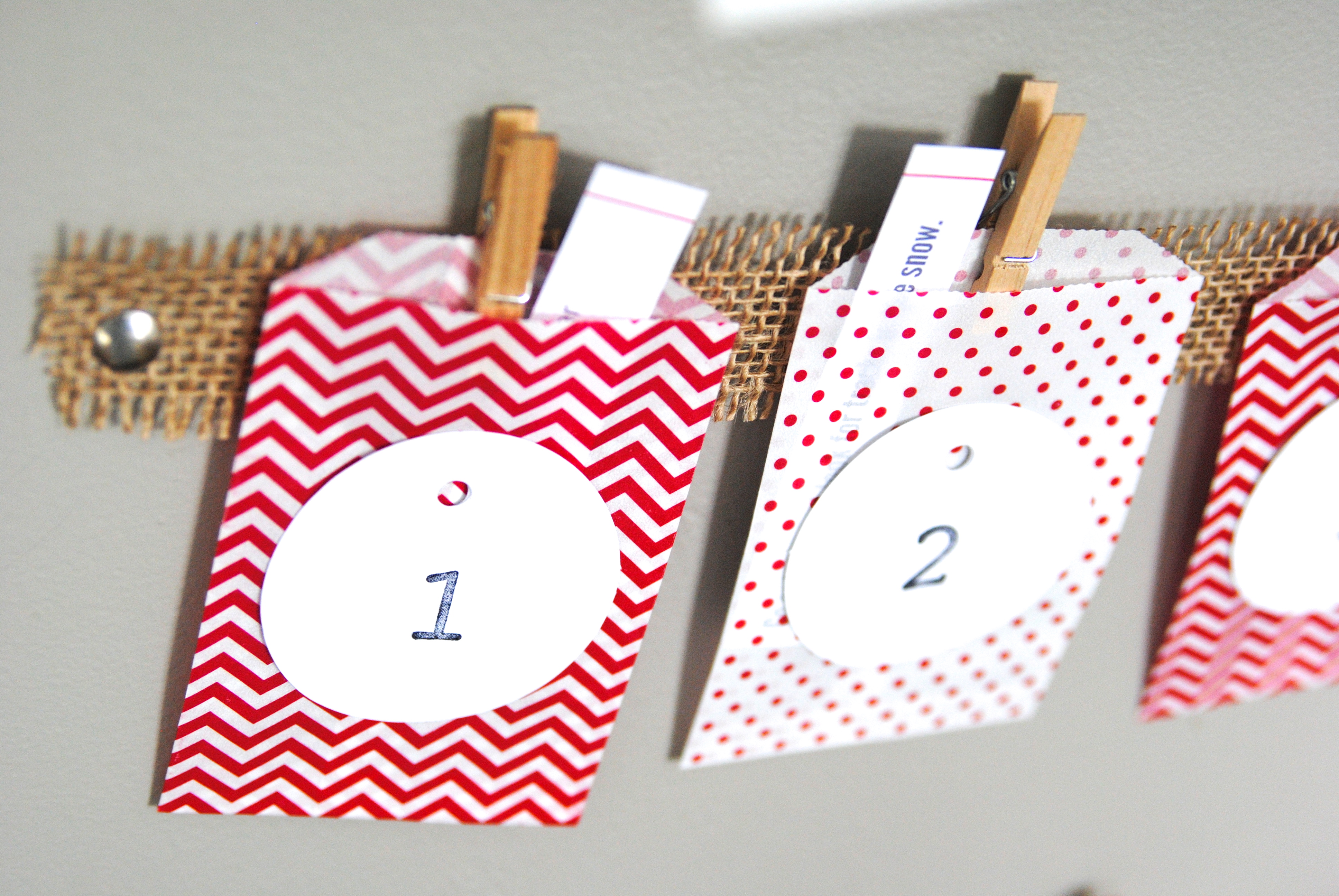 Easy Christmas Advent Calendar Kids Craft Idea 