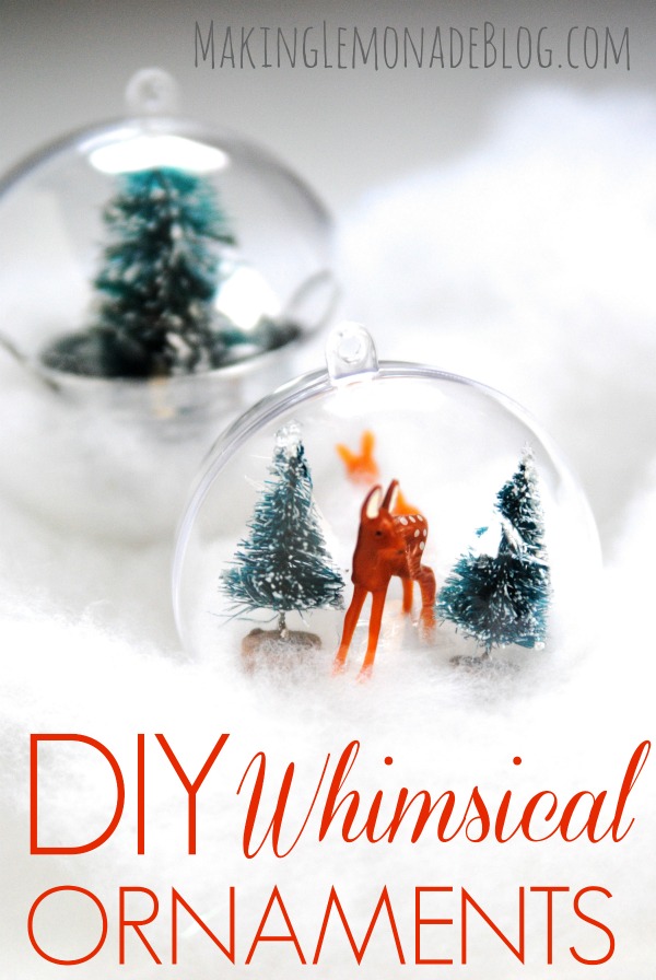 These DIY woodland ornaments are easy to make and add a touch of whimsy to your Christmas tree! Check out this easy tutorial and prepare to fall in love with all those adorable little woodland scenes!