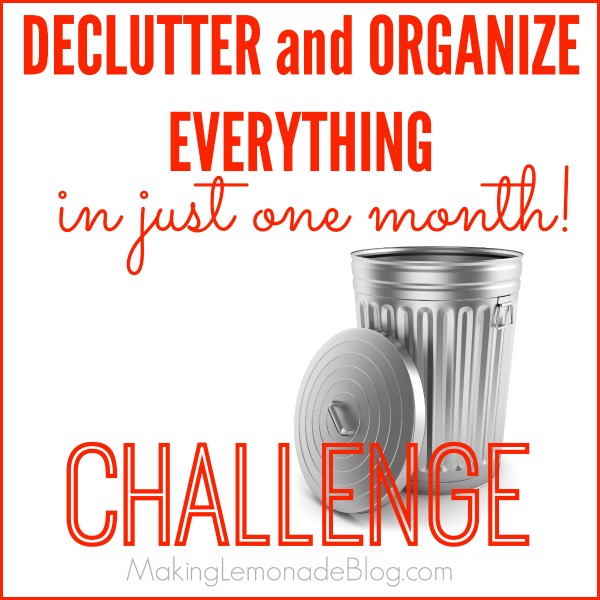 Join the 31 Day Declutter and Organize Everything Challenge to whip your home into shape for 2015 in JUST ONE MONTH!