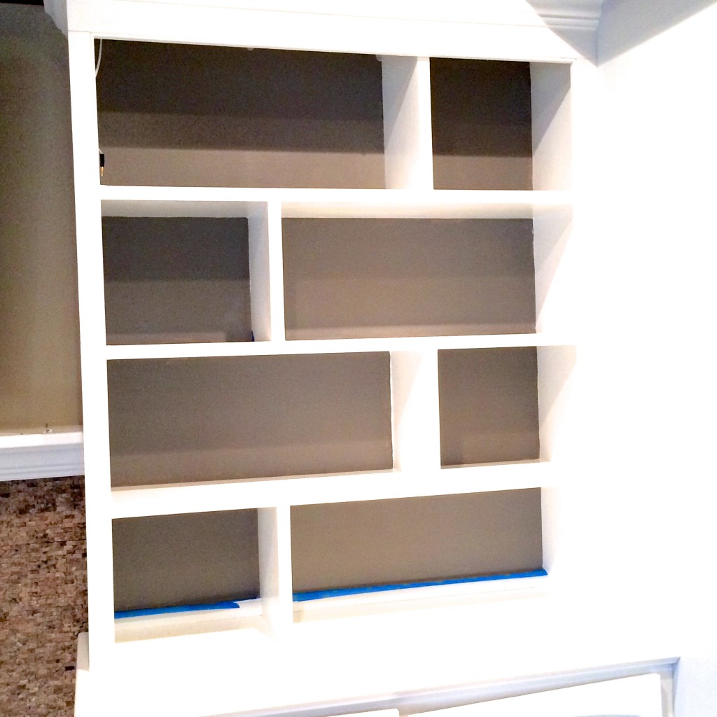 Freshen up your bookcases with this quick tip! {how to paint inside built-in bookcases}