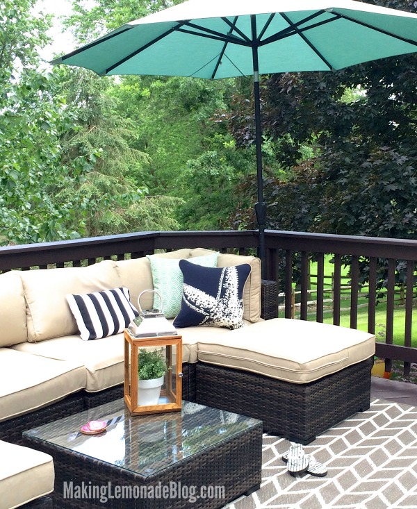 Deck Stain 101 & The Perfect Outdoor Couch (Deck Diaries, Part 1)