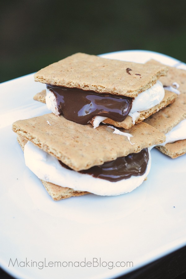 The perfect summer dessert gets an upgrade: how to make Salted Caramel S'Mores, on the grill!