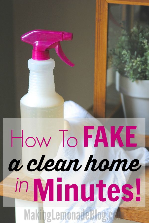 How to Fake a Clean Home in Minutes Flat! {Speed Cleaning 101}