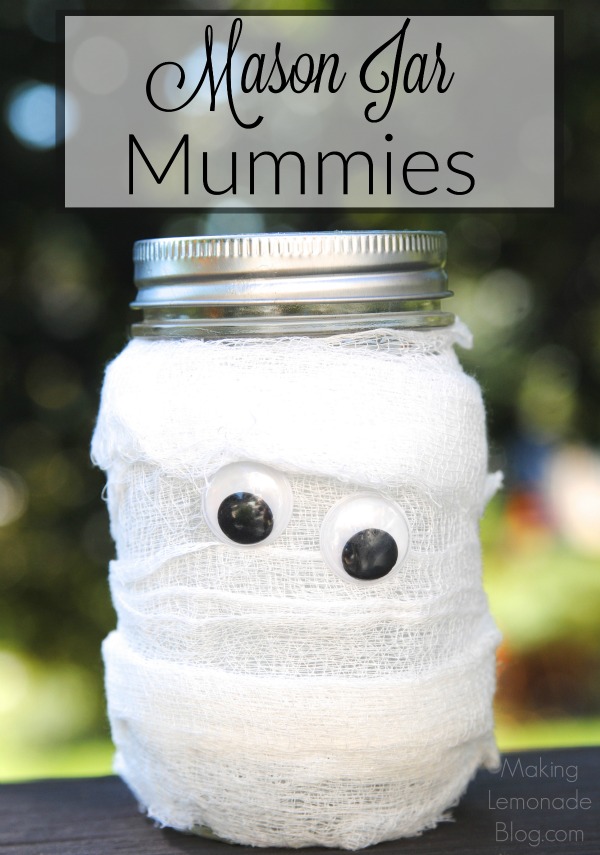 Adorable Mason Jar Mummies