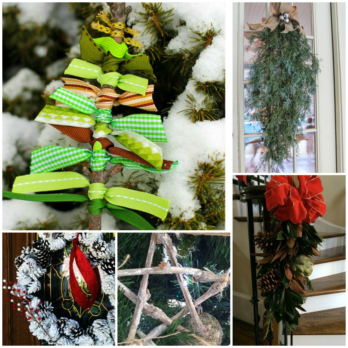 Natural Christmas Decor Ideas (aka Free Christmas Decorations