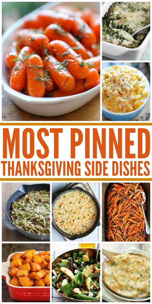 Check out the 25 MOST PINNED side dish recipes, perfect for Thanksgiving and Christmas!