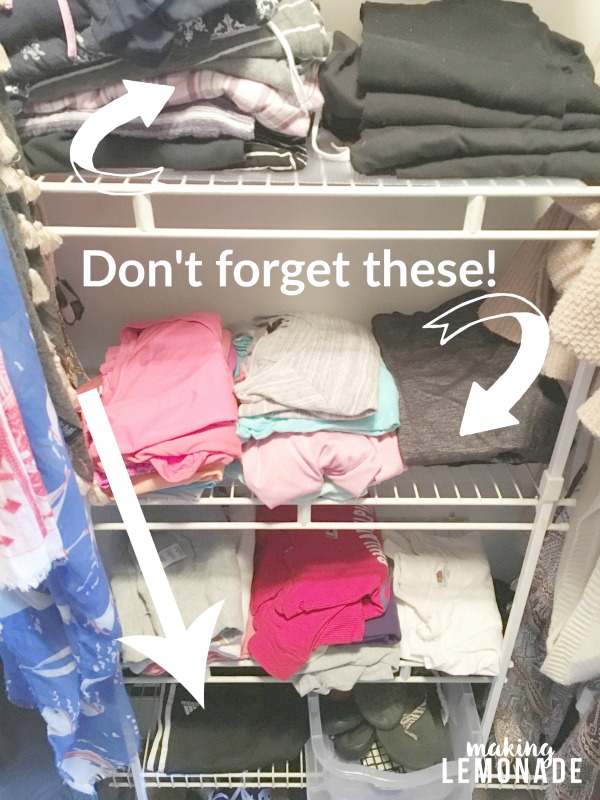I NEED to do this! Step-by-step tips and advice on how to declutter clothing and closets once and for all using the KonMari Method.