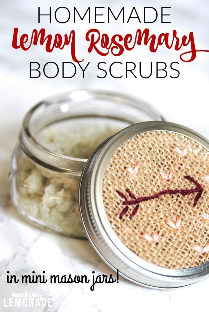 This looks SO relaxing, a DIY lemon rosemary oil body scrub with only 4 ingredients!