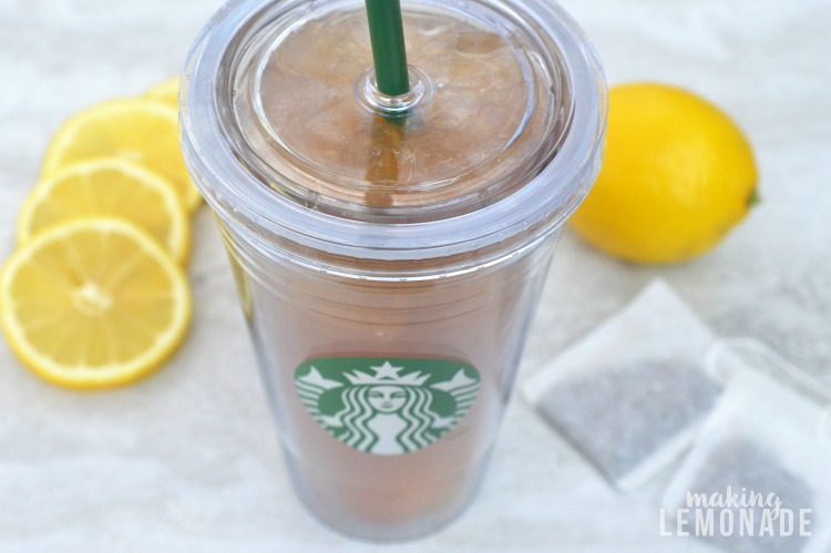 this copycat Starbucks recipe for shaken iced tea lemonade looks SO good!