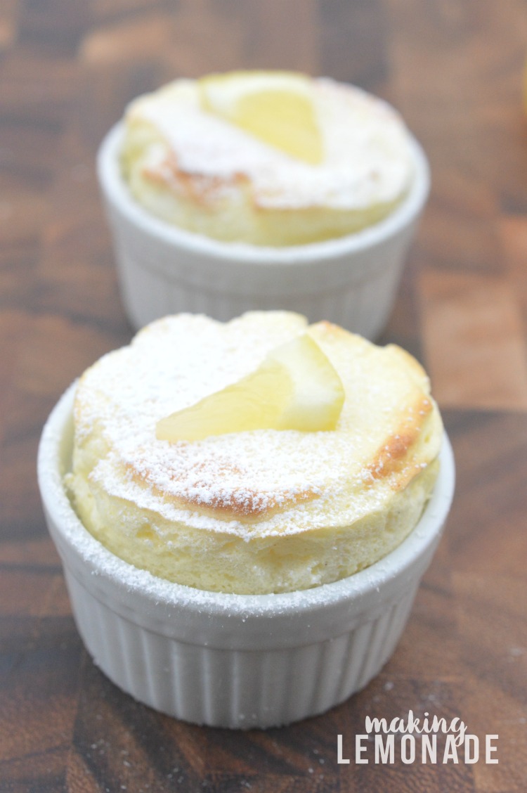 Mini Lemonade Souffles (Delicious Summer Dessert!)