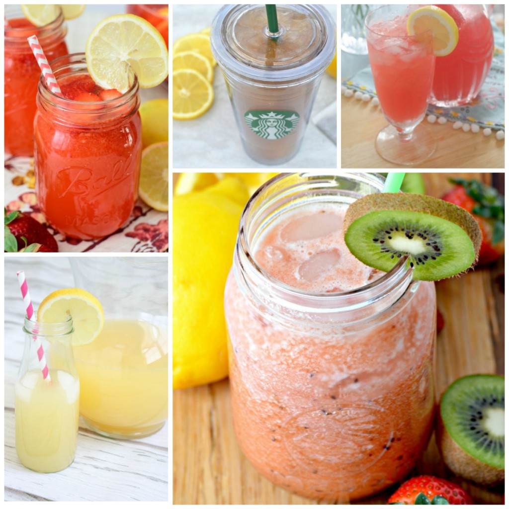 I want to make every single one of these delicious lemonade recipes! So many variations-- frozen lemonade, berry lemonade, boozy lemonade-- ALL THE LEMONADES!