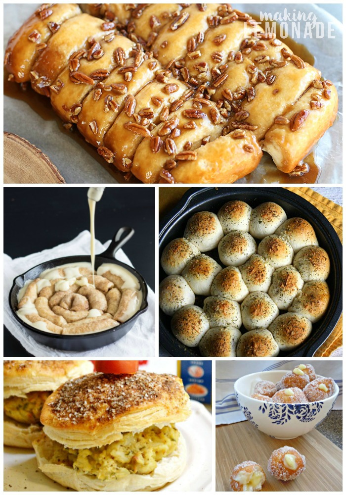 Pinning this for the holidays: 25 EASY and DELICIOUS biscuit dough hacks for everything from appetizers to casseroles to desserts!
