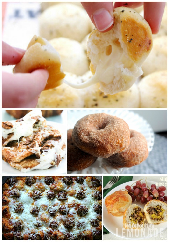 Pinning this for the holidays: 25 EASY and DELICIOUS biscuit dough hacks for everything from appetizers to casseroles to desserts!