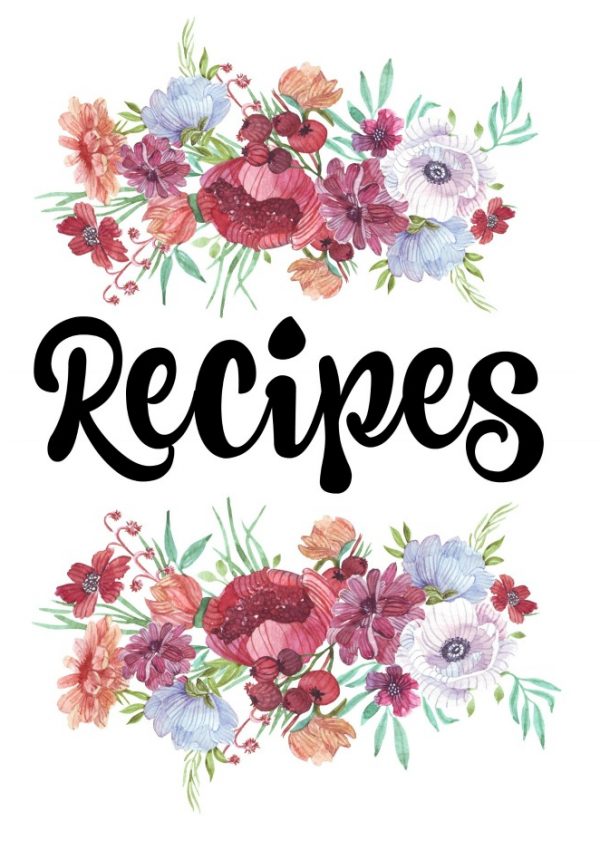 How to Organize Recipes (Free Printable Recipe Binder Covers)
