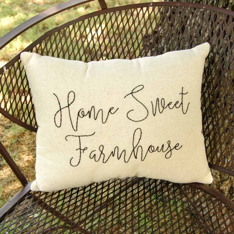 home sweet farmhouse pillow