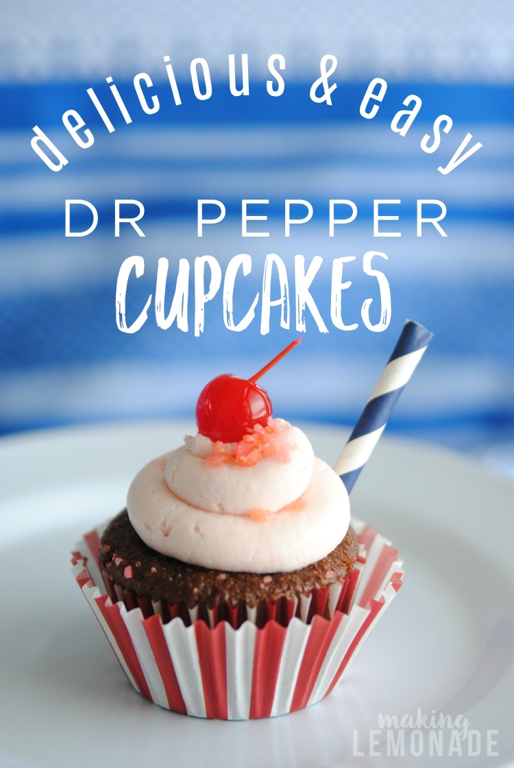 Dr Pepper Cupcake Recipe & Beach Party Ideas