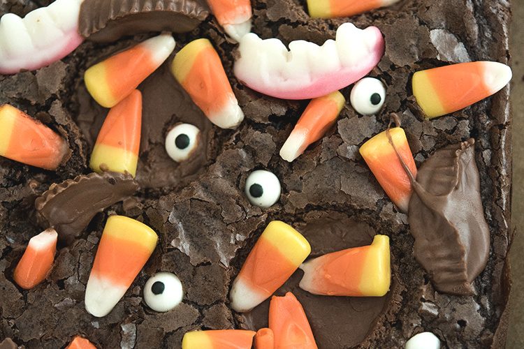 Monster Mash Halloween Brownies Brownie Mix Hack With Video