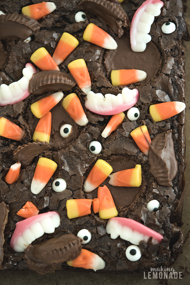 Monster Mash Halloween Brownies (Brownie Mix Hack with VIDEO!)