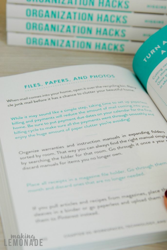 Organization Hacks has over 550 hacks and ideas to get organized in no time!