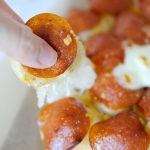 OMG this easy game day pull-apart pepperoni cheese bread look AMAZING! Making this for our superbowl party!