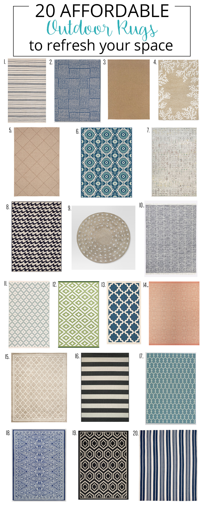 20 Affordable Outdoor Rugs So Pretty, Outdoor Carpet Runners For Porches And Decks