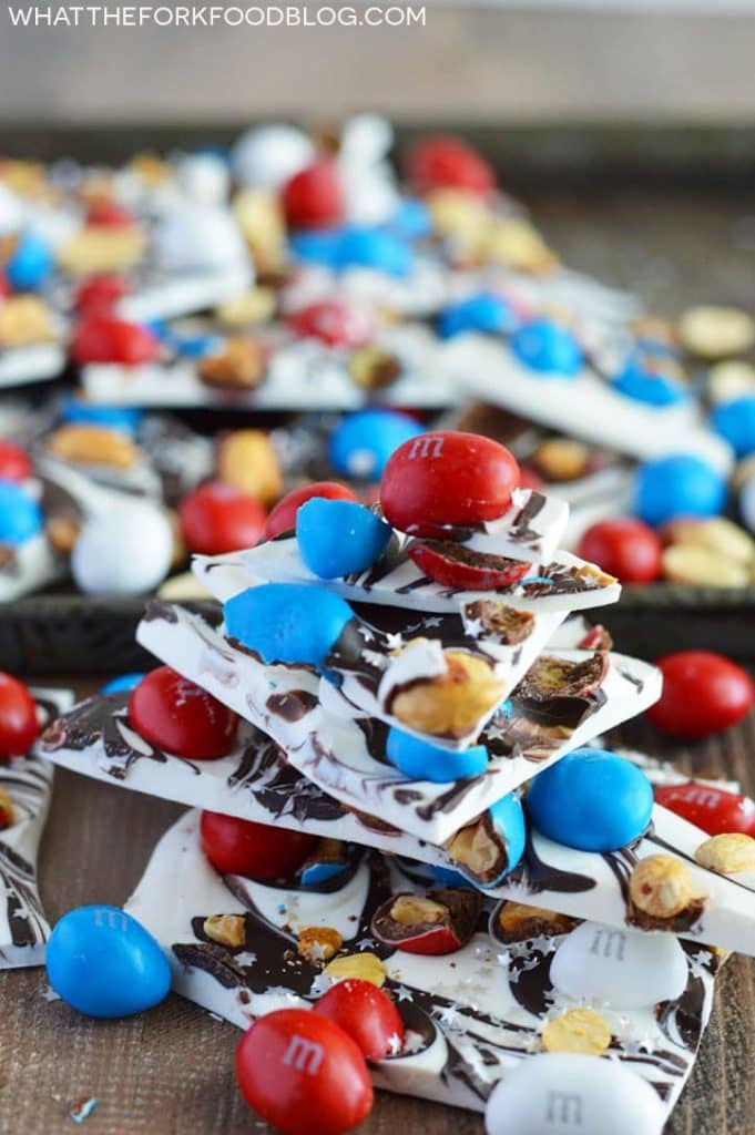 Easy Patriotic Bark from What the Fork