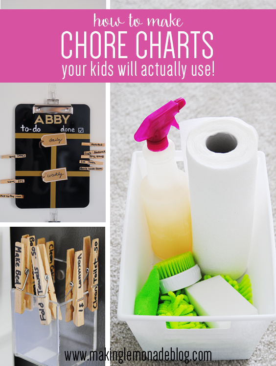 YAY! These easy DIY chore charts for kids will actually get them excited for helping around the house. Age-appropriate chore ideas are included!