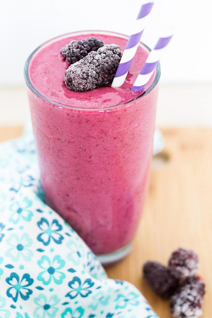 Blackberry Raspberry Smoothie from A Daily Smoothie