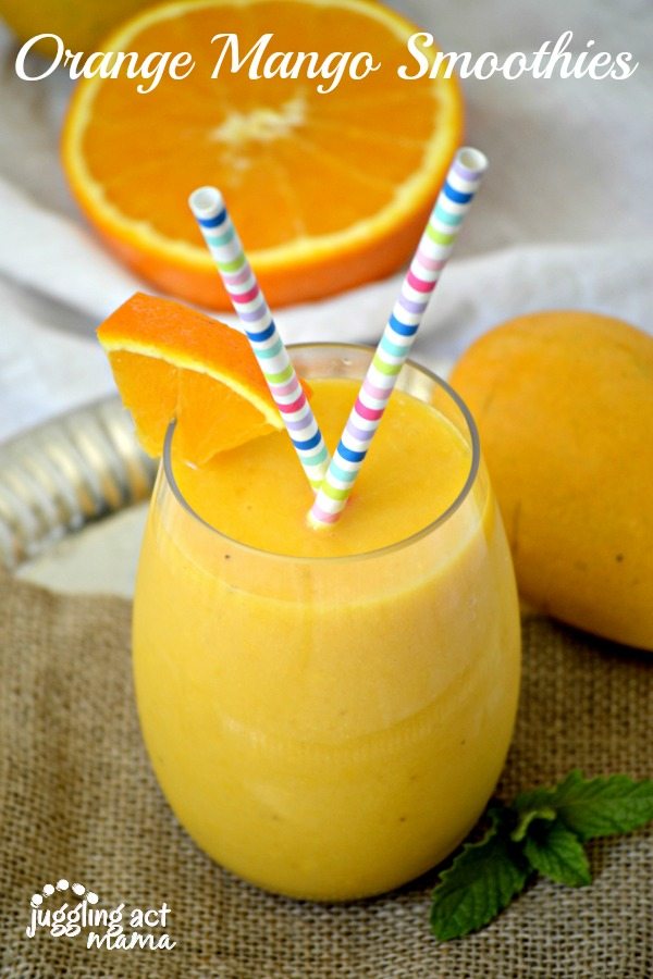 Orange Mango Smoothie by Juggling Act Mama