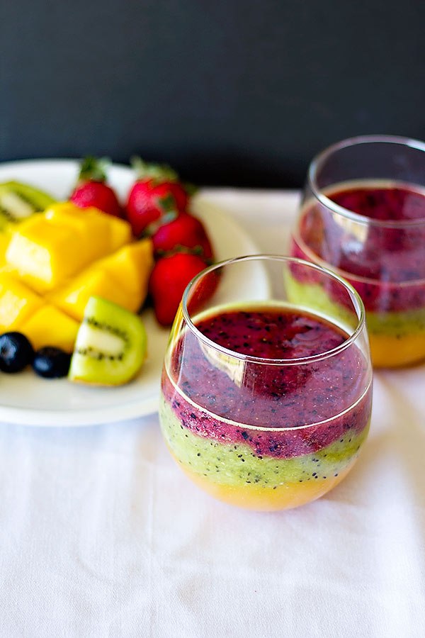 Three Layered Smoothie by Unicorns in the Kitchen